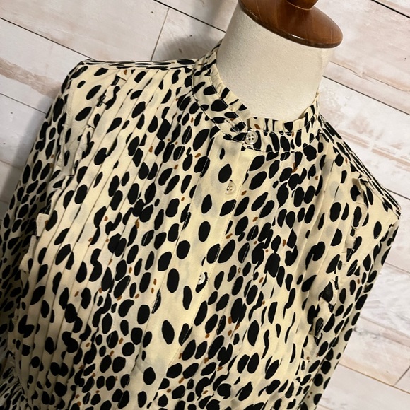 NWOT J.Crew ruffle neck dress size 0 - Picture 3 of 10